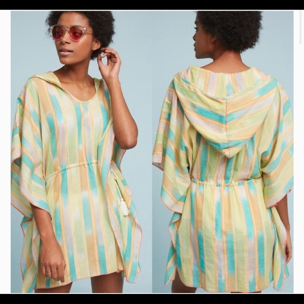 Anthro Lilka Pastel Yarn Dyed Cover Up Tunic
